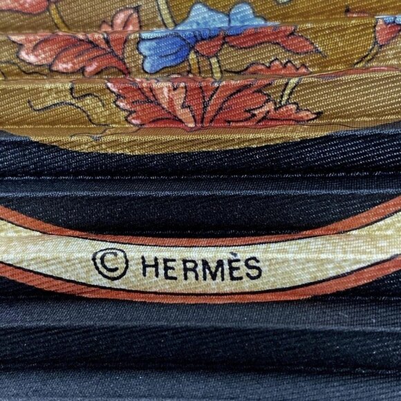 HERMES Caleprice - Black Light Brown Multi Scarf 200-071625 - Picture 3 of 5